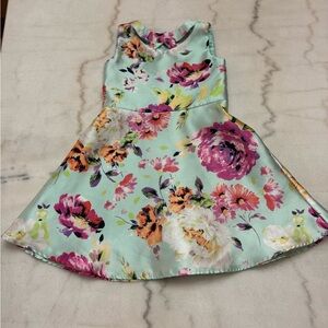 The Children’s Place Mint Floral Kids Dress